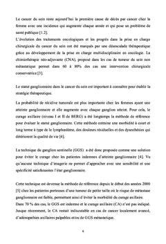 Ganglion sentinelle dans le cancer du sein