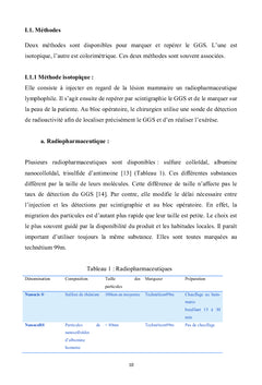 Ganglion sentinelle dans le cancer du sein