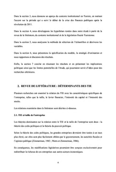Taux d'imposition effectif et crise des finances publiques en Tunisie