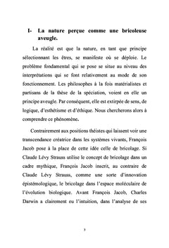 L'ingéniosité du bricoleur chez François Jacob