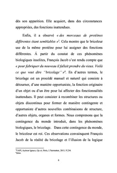 L'ingéniosité du bricoleur chez François Jacob