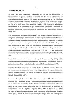 Étude comparative de la diversité floristique et du carbone stocke