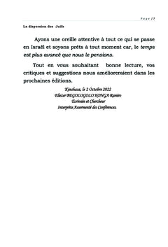 La Dispersion des Juifs et la Civilisation dans le Monde Contemporain