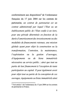 Les contrats de partenariat public-privé :