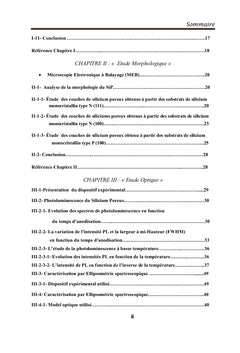 Le silicium poreux : élaboration et caractérisation