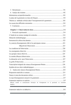 Soubassements théoriques de l'enseignement de la grammaire au lycée