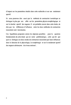 Influence de deux régimes de contraction musculaire