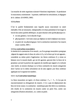 Influence de deux régimes de contraction musculaire