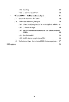 THEORIES DE FORMATION DES STRUCTURES DE SURFACE PÉRIODIQUES INDUITES