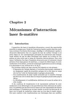 THEORIES DE FORMATION DES STRUCTURES DE SURFACE PÉRIODIQUES INDUITES