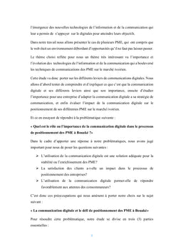 La Communication digitale et le défi de positionnement des PME