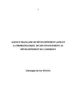 Agence Française de Développement (AFD)