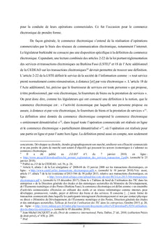 La loi applicable au contrat électronique en droit burkinabè