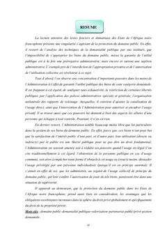 La protection du domaine public en Afrique - Tome 1
