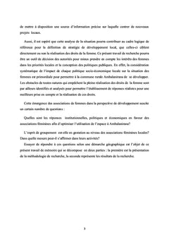 Les apports des associations féminines dans le développement local