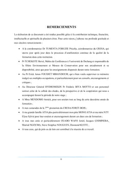 Évaluation des mesures de PGES