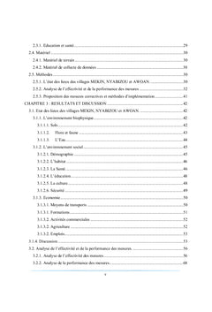 Évaluation des mesures de PGES