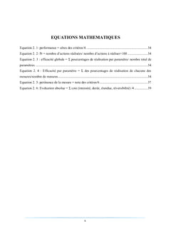 Évaluation des mesures de PGES