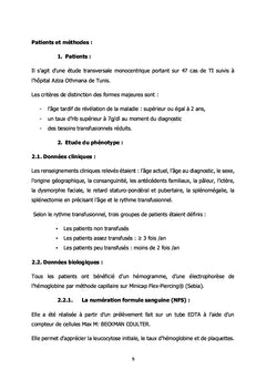 Aspect phénotypique et moléculaire des   thalassémies intermédiaires