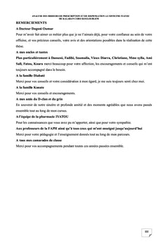 Analyse des erreurs de prescription et de dispensation à l'officine