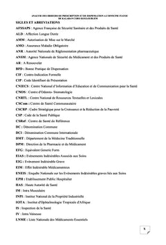 Analyse des erreurs de prescription et de dispensation à l'officine