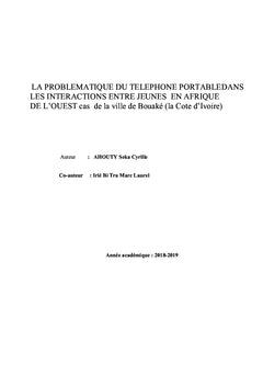 La problématique du téléphone portable dans les interactions sociales