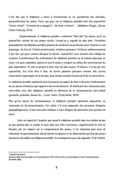 La problématique du téléphone portable dans les interactions sociales