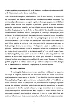 La problématique du téléphone portable dans les interactions sociales