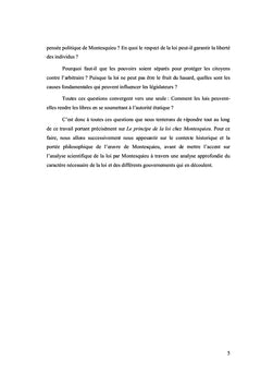 Le Principe de la loi chez Montesquieu