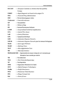 Rôle du laboratoire de microbiologie dans la réponse au bioterrorisme
