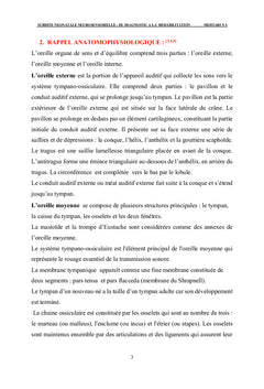 SURDITE NEONATALE NEUROSENSORIELLE: DU DIAGNOSTIC A LA REHABILITATION