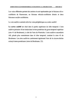 SURDITE NEONATALE NEUROSENSORIELLE: DU DIAGNOSTIC A LA REHABILITATION