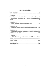 RENOVATIO IN IMITANDO L'ÉVOLUTION DE LA TACTIQUE DES ARMÉES EUROPÉENNES