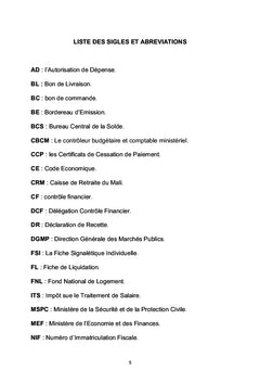Le rôle du Contrôle Financier dans l'exécution des dépenses publiques