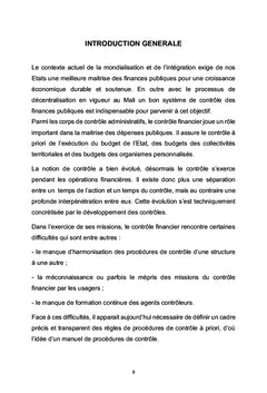 Le rôle du Contrôle Financier dans l'exécution des dépenses publiques