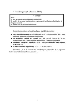 Contribution à la valorisation du grenadier