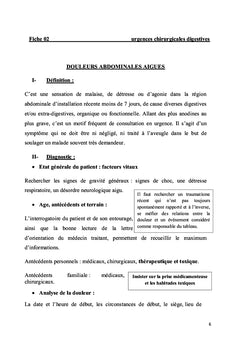 Guide infirmier des urgences chirurgicales digestives
