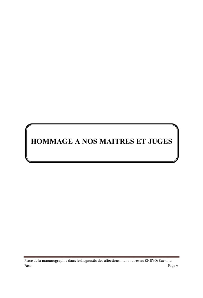 Mammographie et difficultés diagnostiques des affections mammaires