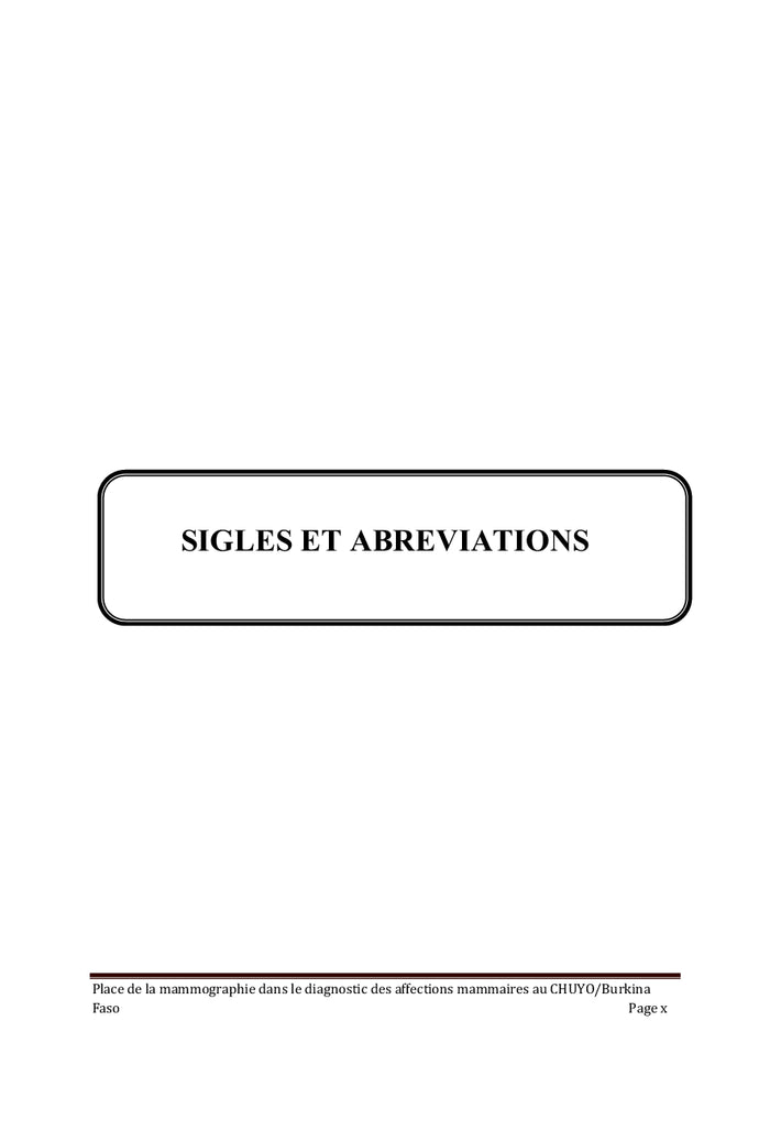 Mammographie et difficultés diagnostiques des affections mammaires