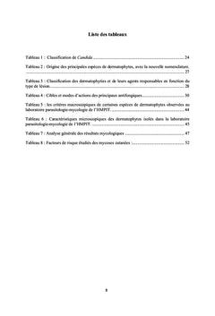 Les mycoses cutanées
