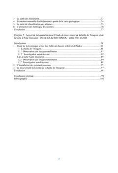 Sismotectonique du bassin inférieur du Nekor - Maroc