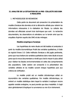 La gestion des déchets solides ménagers (DSM) à Ngaliema