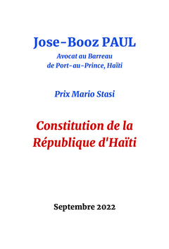 Constitution de la République d'Haïti