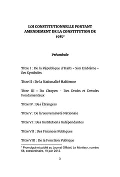 Constitution de la République d'Haïti