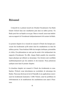 Introduction aux écoulements en canalisations et milieux poreux