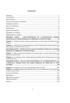 Mines artisanales, femme et développement en milieu rural ivoirien