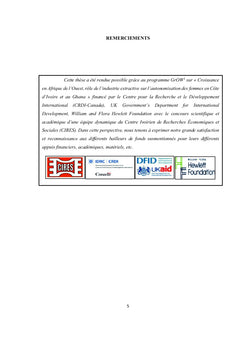 Mines artisanales, femme et développement en milieu rural ivoirien