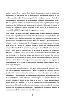 Gestion de la trésorerie
