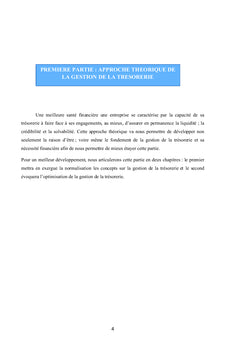 Gestion de la trésorerie