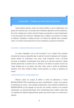 Gestion de la trésorerie